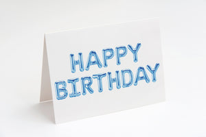 'Happy Birthday' Balloon Card Set
