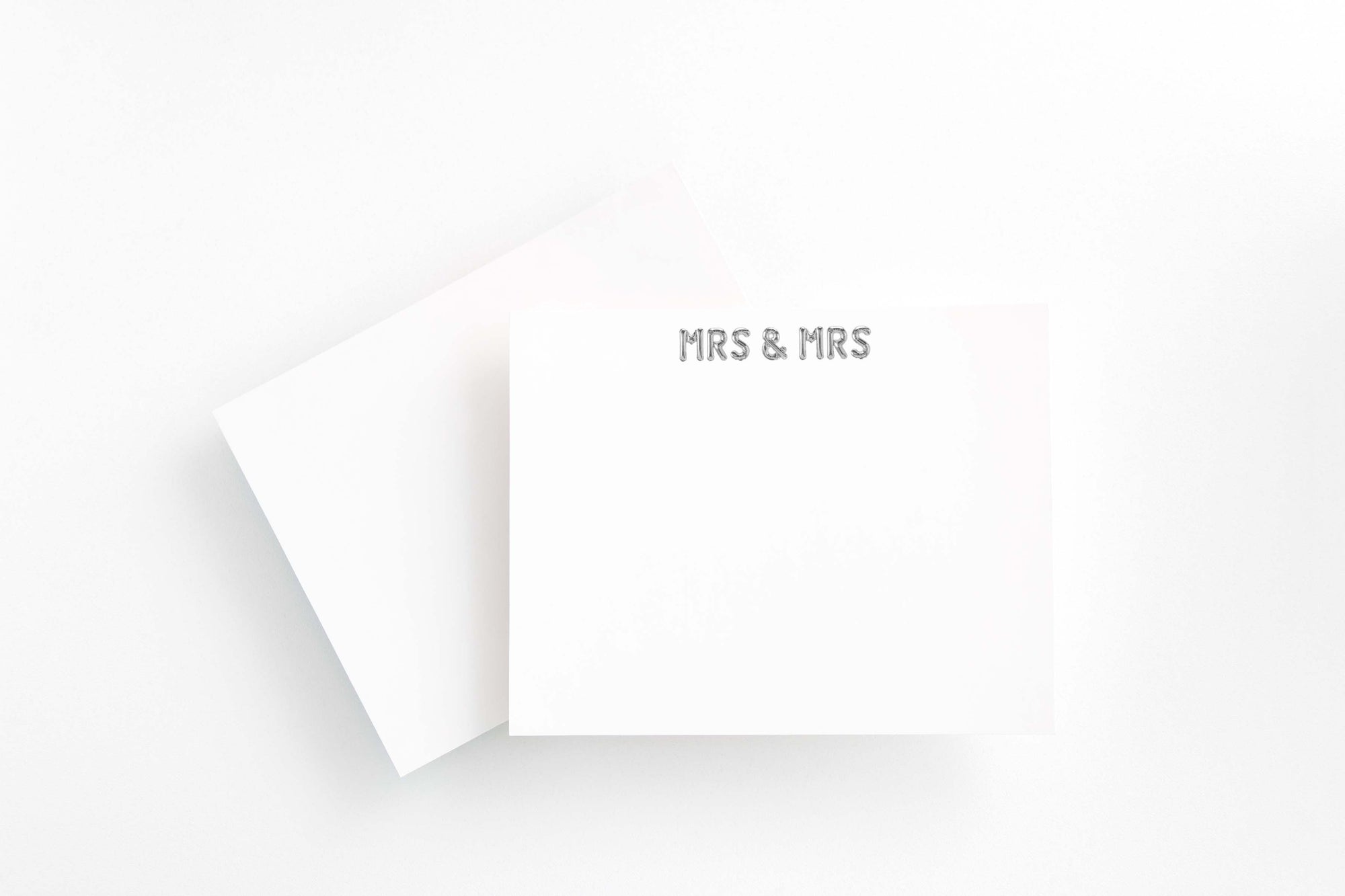 'Mrs. & Mrs.' Balloon Note Set