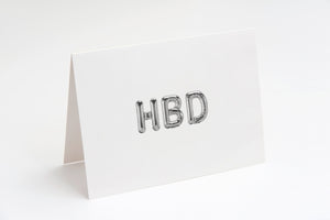 'HBD' Balloon Card Set