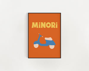 Minori Print in Orange