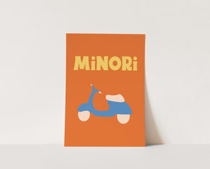 Minori Print in Orange
