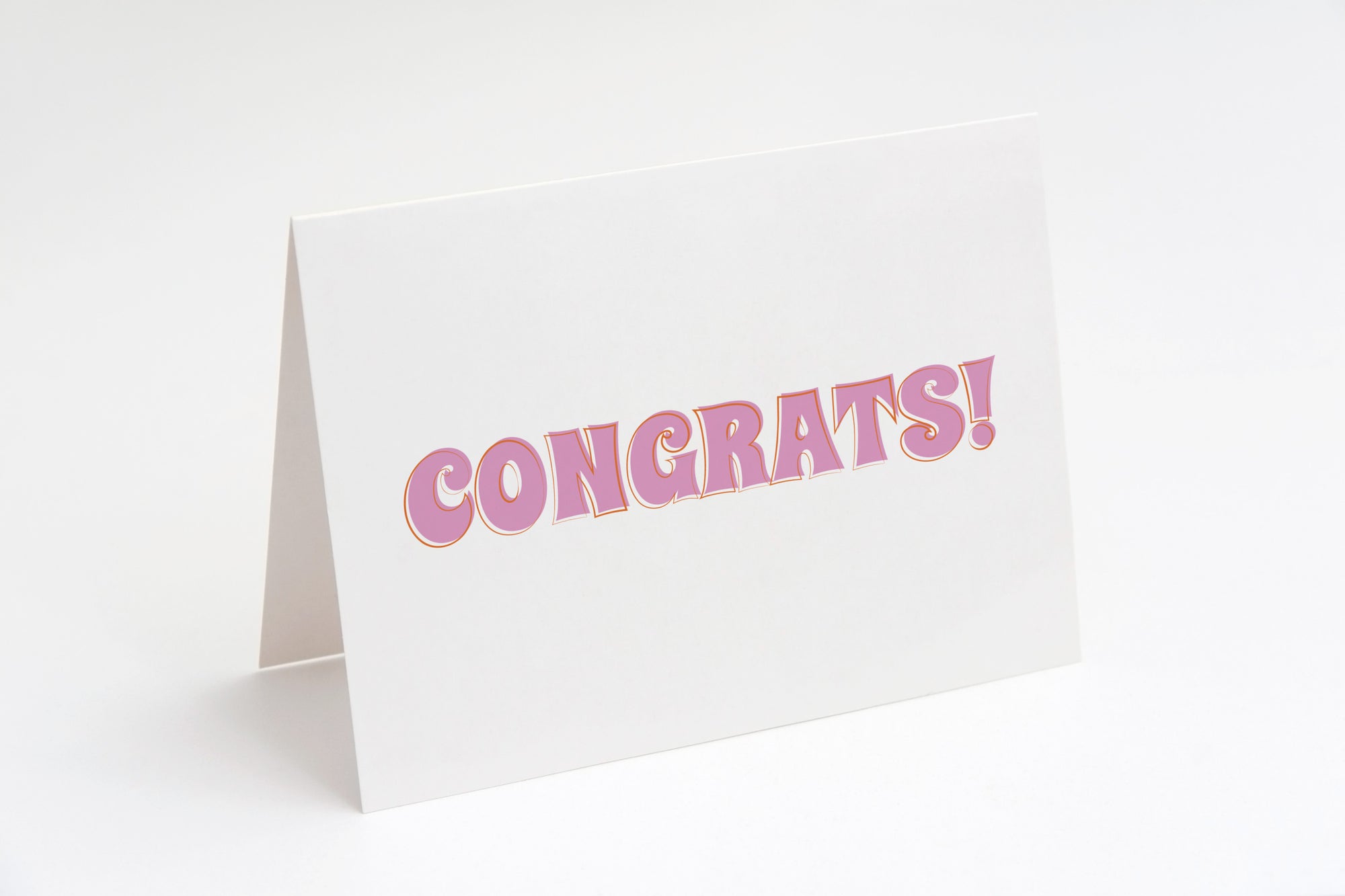 'Congrats' Groovy Sunset Card Set